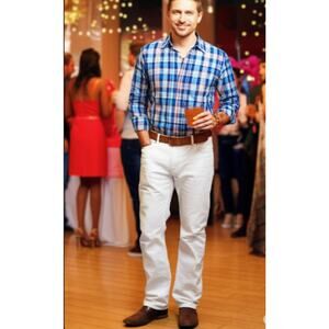 Michael Kors Men’s White Straight Leg Jean Pants 36X27